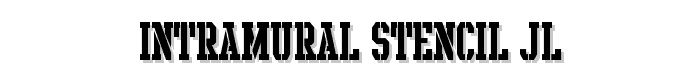 Intramural Stencil JL font